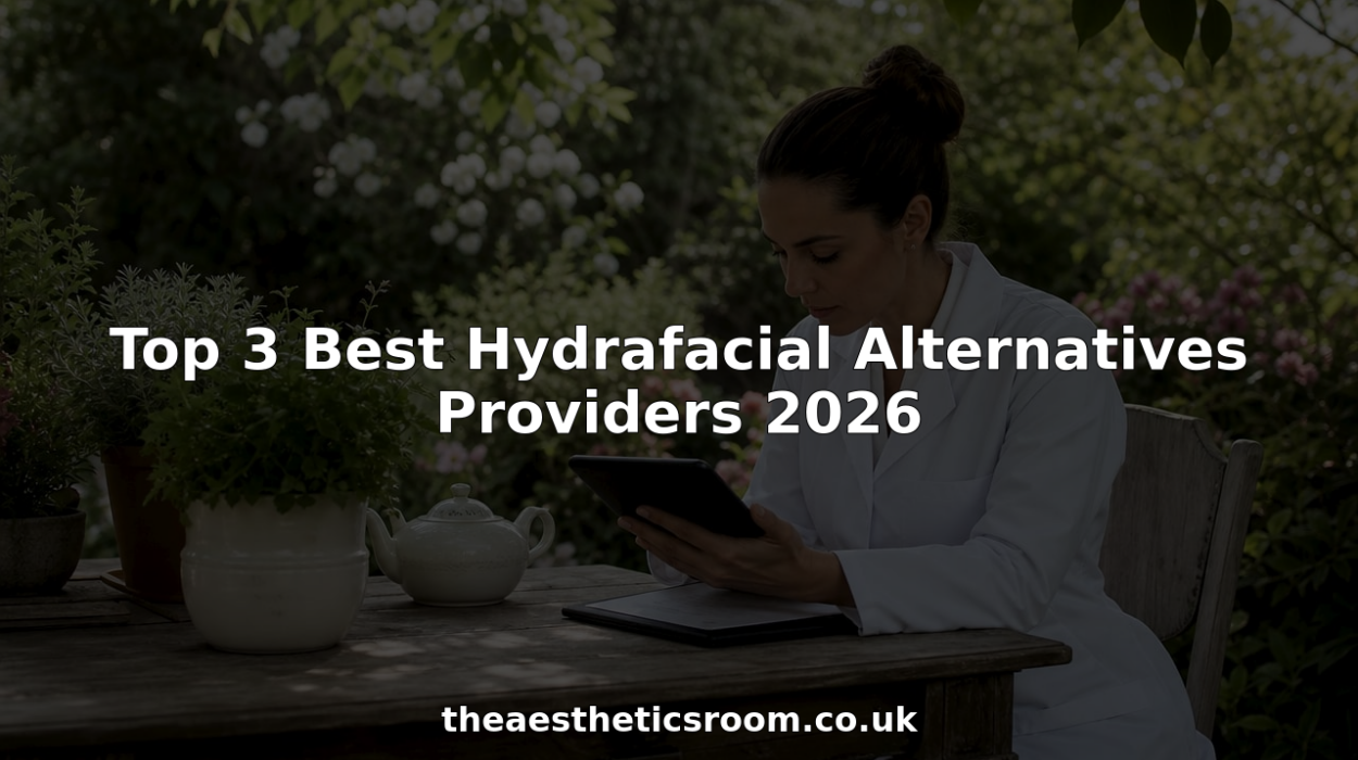 Aesthetic practitioner reviewing notes in clinic