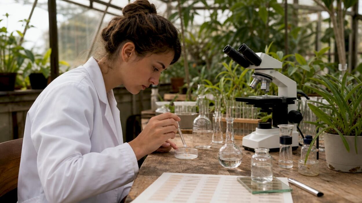 Scientist measuring water for skin hydration study