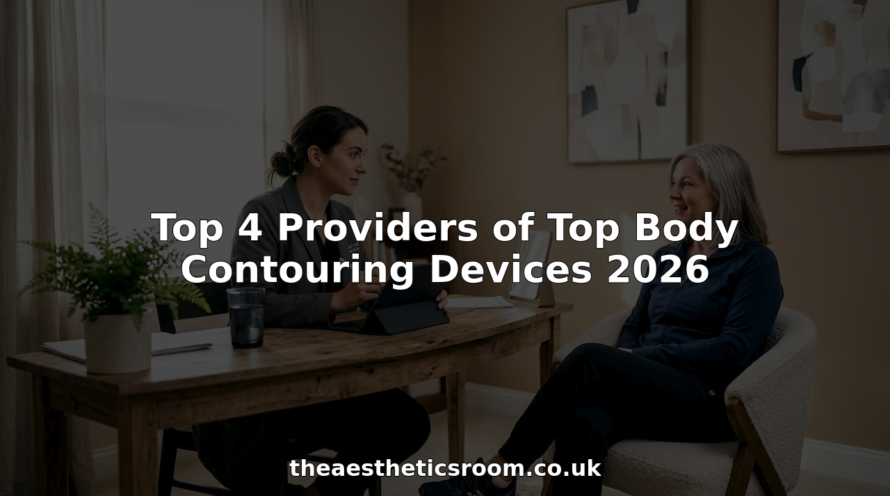 Clinician consulting patient in body contouring clinic