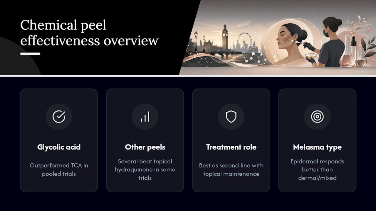 Effectiveness comparison of chemical peels for melasma