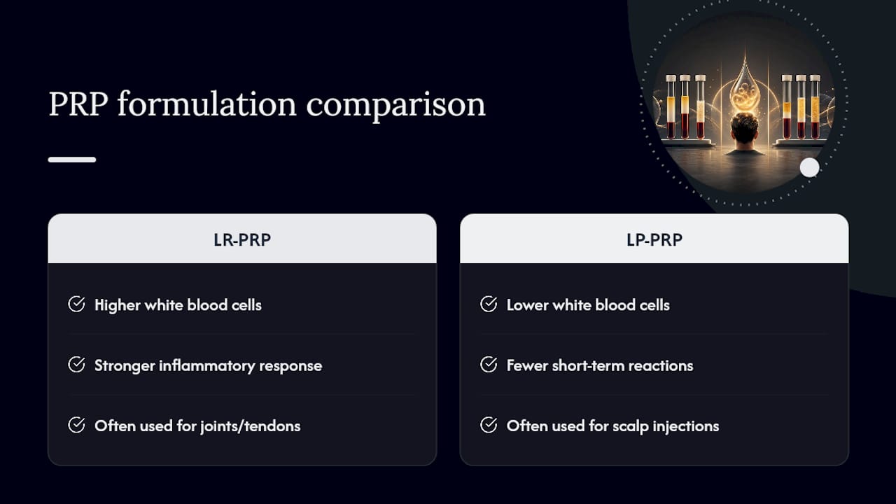 Comparison diagram of LR-PRP vs LP-PRP properties