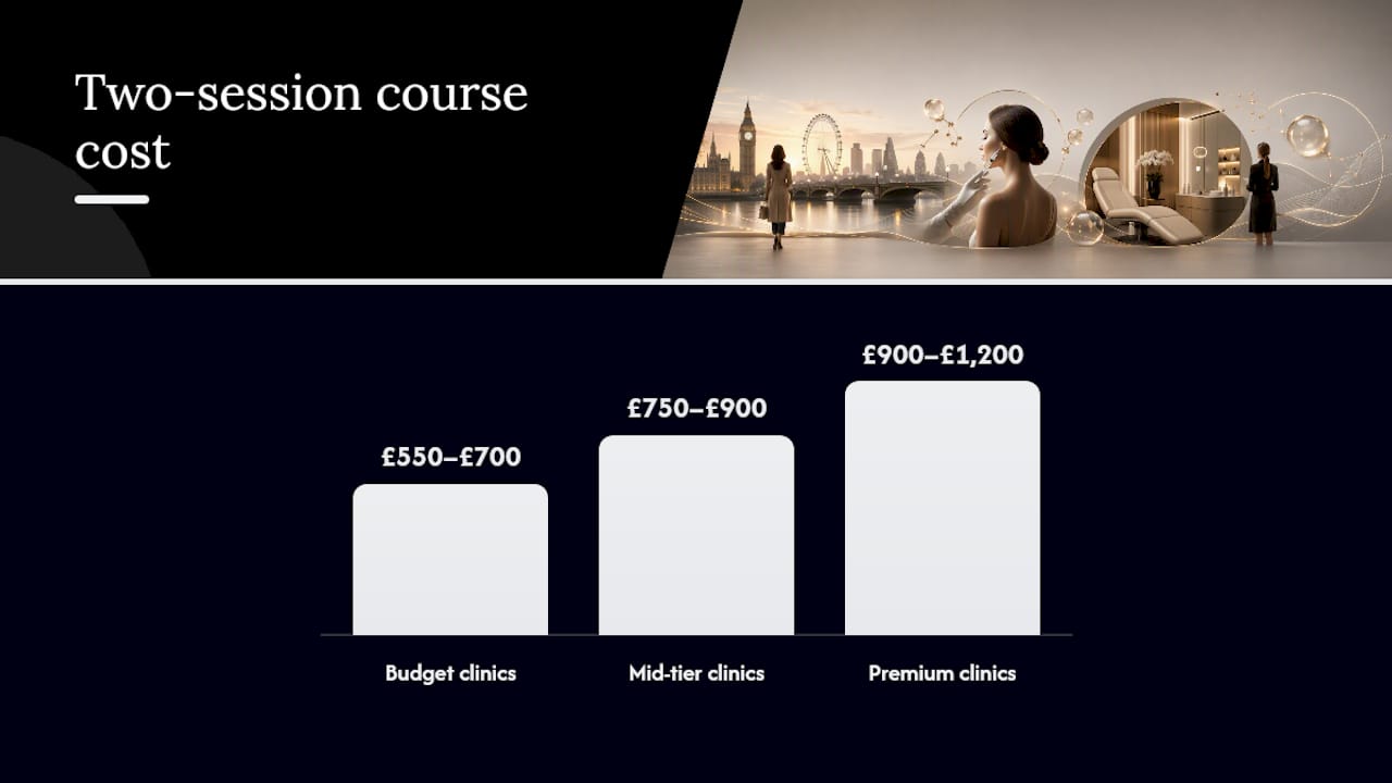 How much does Profhilo cost in London? — overview diagram