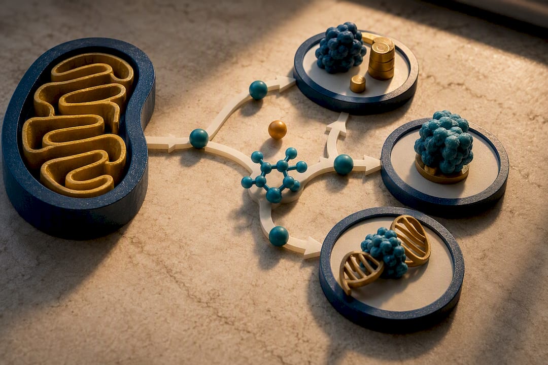 Illustration of NAD cellular energy pathways