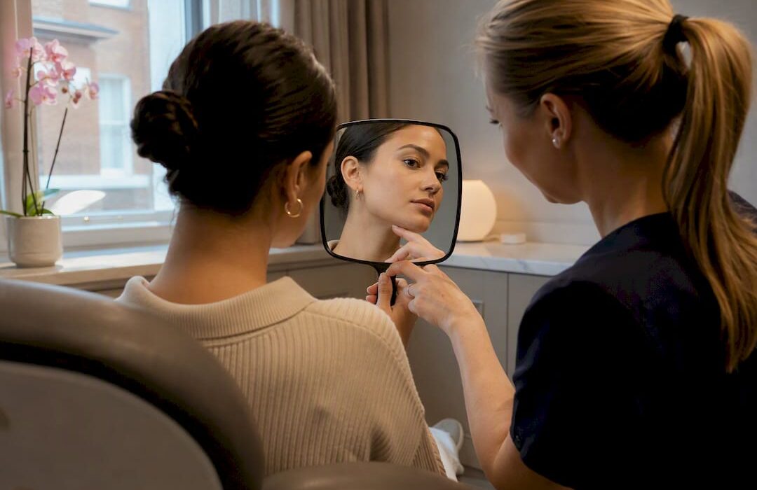 Chin filler profile consultation in London clinic