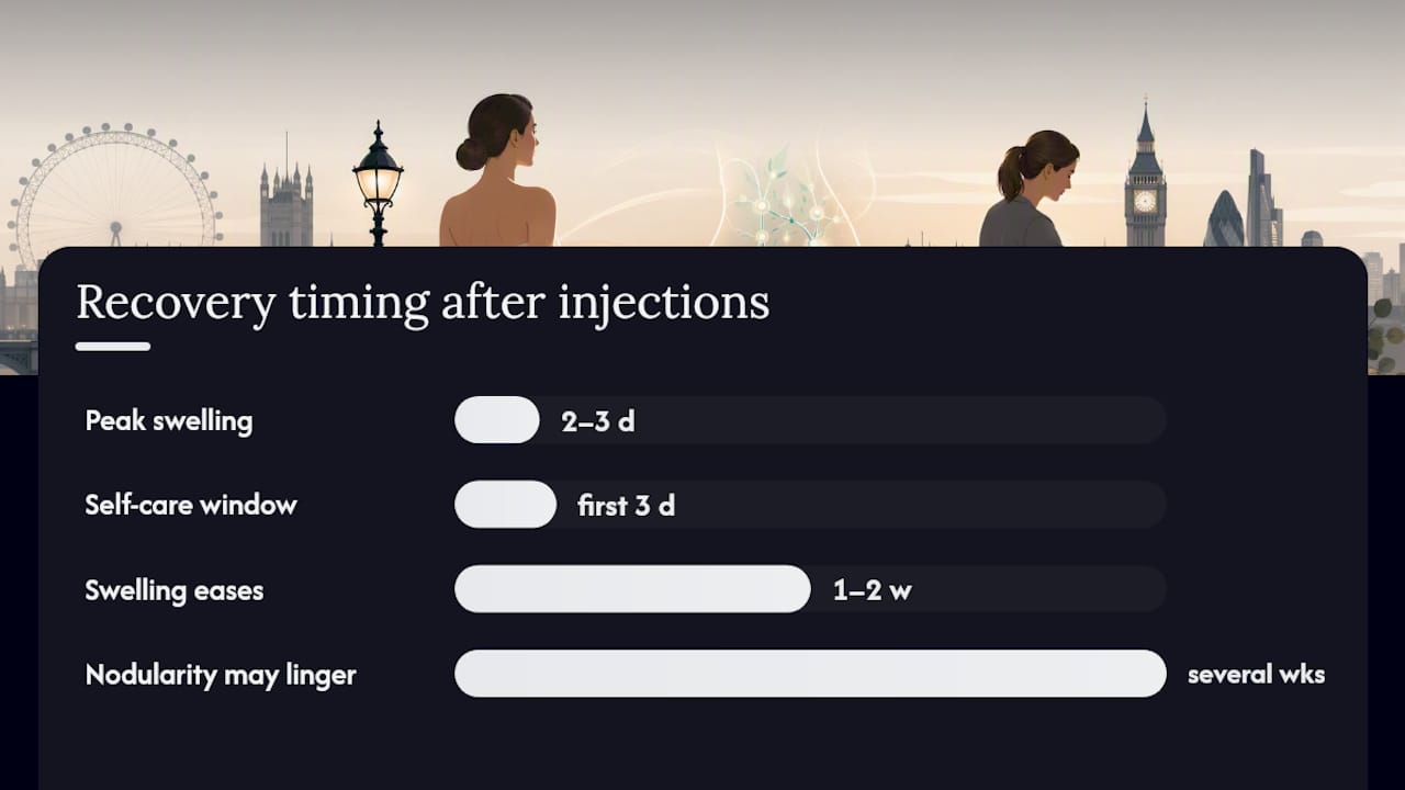 What happens during recovery, and when should you call the clinic? — overview diagram
