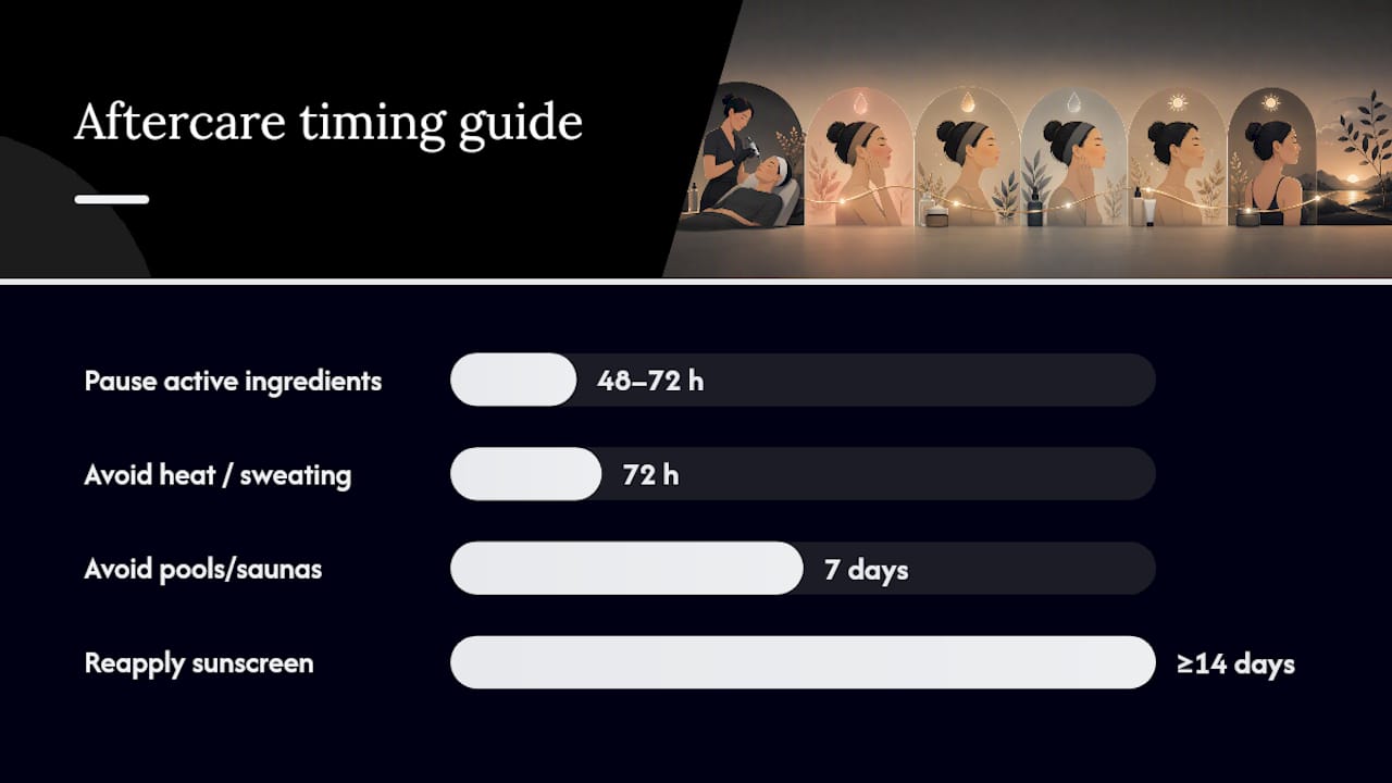What should your microneedling aftercare routine include? — overview diagram