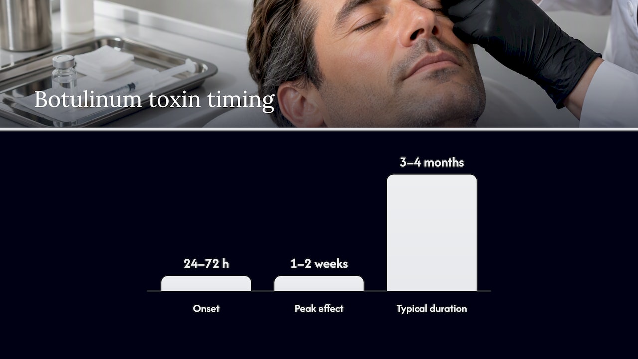 Botulinum toxin: what it fixes and how long it lasts — overview diagram