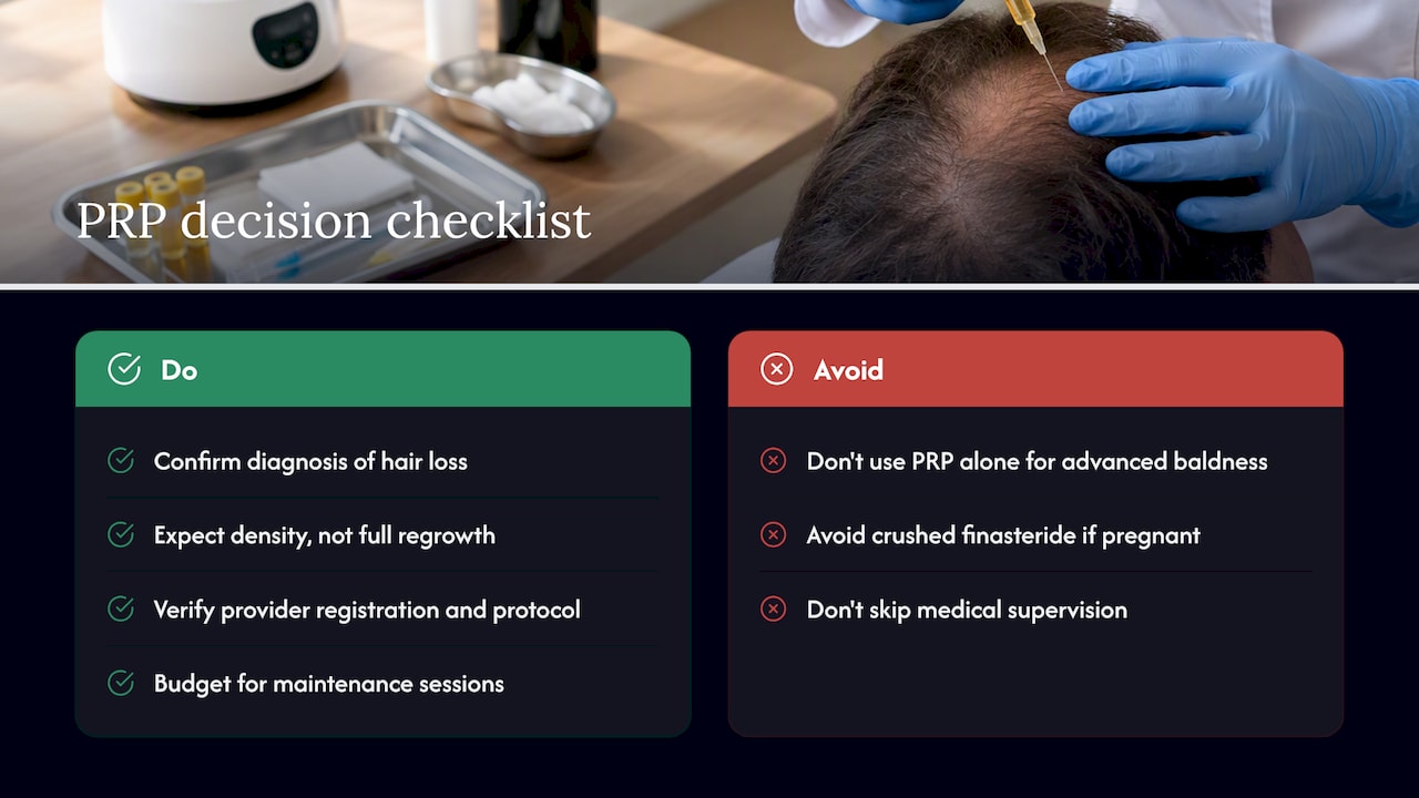 Is PRP worth trying for your hair loss? — overview diagram
