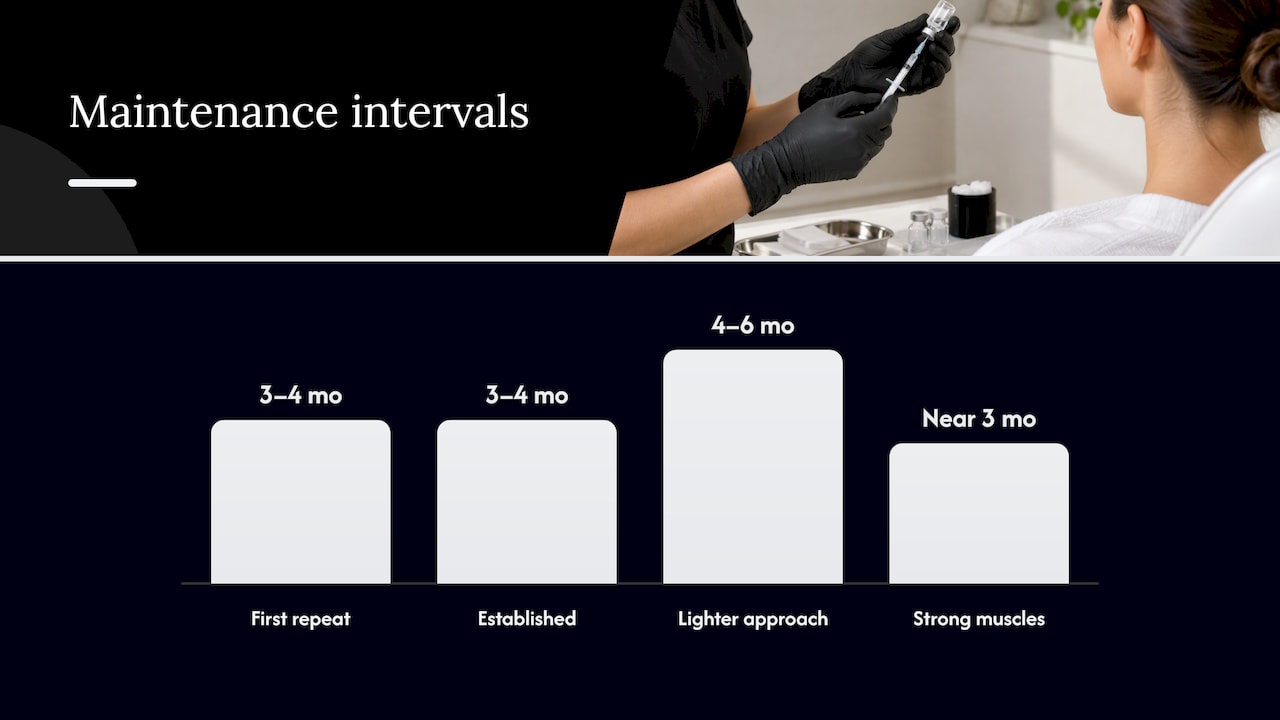 How often to get Botox — overview diagram